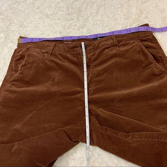 AG Adriano Goldschmied Caden Corduroy Trouser in Dark Walnut - Picture 12 of 13
